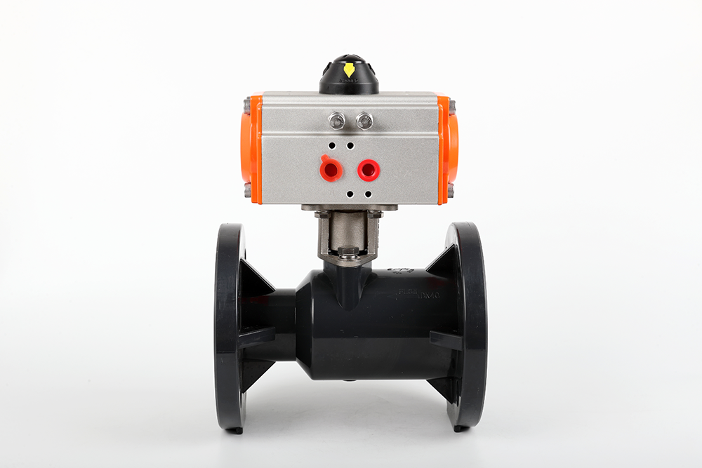 曹妃甸气动法兰一体球阀